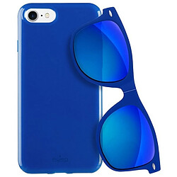 puro sunny kit etui iphone 7/8 + okulary se 2020 / se 2022 niebieski/blue ipc747sunnykit1blue