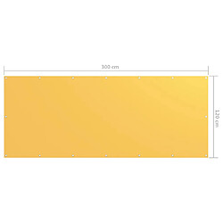 Acheter vidaXL Écran de balcon Jaune 120x300 cm Tissu Oxford