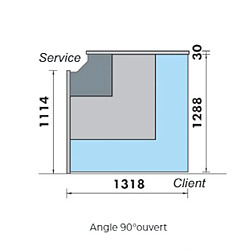 Materiel Chr Pro Meuble Vitrine Service Froid Ventilé pas cher