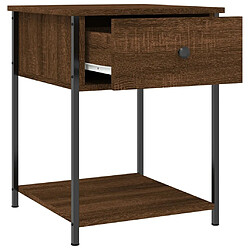 Acheter vidaXL Table de chevet chêne marron 44x45x58 cm bois d'ingénierie