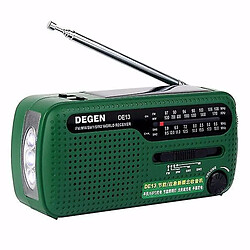 Universal DE13 Portable FM MW SW Démarrage Manuel Générateur Monde Récepteur Radio Enregistreur.