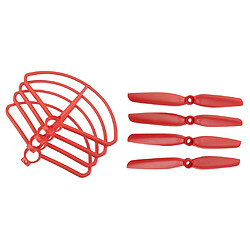 hélice uav prop u0026 housse de protection pour mjx b5w f20 bugs 5w rc drone rouge