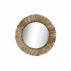 Miroir mural DKD Home Decor Verre Naturel Jute (52 x 3 x 52 cm)