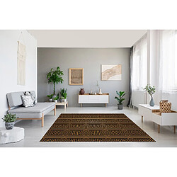 HOMEMANIA Tapis Imprimé Elegant 1 - Géométrique - Décoration de Maison - Antidérapant - Pour Salon, séjour, chambre à coucher - Multicolore en Polyester, Coton, 60 x 100 cm