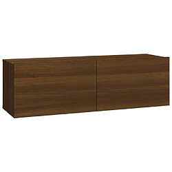 Acheter Maison Chic Ensemble de meubles TV 8 pcs | Banc TV Moderne pour salon | Meuble de Rangement - Chêne marron Bois d'ingénierie -MN82311