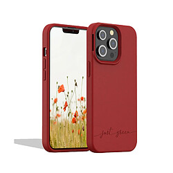 BIGBEN Coque iPhone 13 Pro Natura Rouge - Eco-conçue Just Green