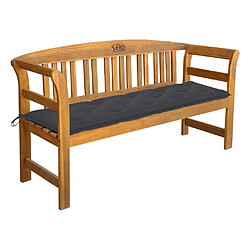 Maison Chic Banc de jardin | Banquette de jardin | Chaise Relax avec coussin 157 cm Bois d'acacia massif -MN67942