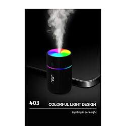 INF Humidificateur avec lampe LED colorée Noir pas cher