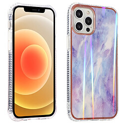 Coque en TPU + acrylique motif nuage d'aurore, antichoc, hybride style C pour votre Apple iPhone 13 Pro 6.1 pouces