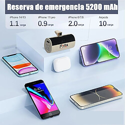 SANAG Cargador Portátil Para Iphone Y Android Mini, 3300Mah Power Bank Pd Pequeña Y Ligera Batería Externa, Powerbank Con Pantalla Led Modelo Compatible Con Iphone Y Android (Blanc, Type C) pas cher