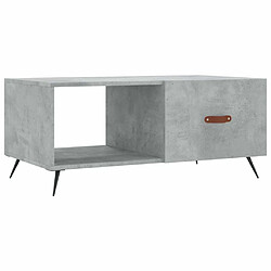 Maison Chic Table basse,Table Console Table d'appoint, Table pour salon gris béton 90x50x40 cm bois d'ingénierie -MN23827