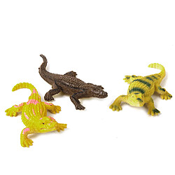 Avis 24pcs Modèle de Crocodile et Grenouille Figurines Jouets Animaux Réalistes