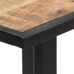 Maison Chic Table de salle à manger,Table à dîner 120 cm Bois de manguier brut -GKD87881 pas cher