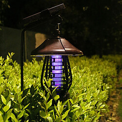 Tueur De Moustique De Zapper D'insecte De Ravageur De Lampe De Lumière LED De Pelouse De Jardin à énergie Solaire pas cher