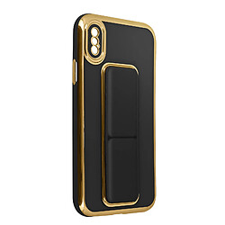 Avizar Coque iPhone X et XS Béquille pliable Système magnétique noir