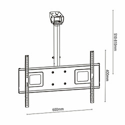 Support de TV TM Electron 60 Kg 32" - 65"