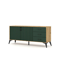 Vivaldi Buffet Lugo 2D3S Chene Artisan/Vert