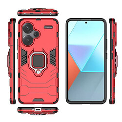 Htdmobiles Coque pour Xiaomi Redmi Note 13 Pro+ Plus 5G - housse etui rigide anti choc + film ecran - ROUGE