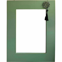 Miroir mural DKD Home Decor Sapin Naturel Rouge Métal Vert Oriental Bois MDF (70 x 2 x 90 cm)