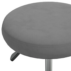 Acheter vidaXL Chaise de salle à manger Gris foncé Velours