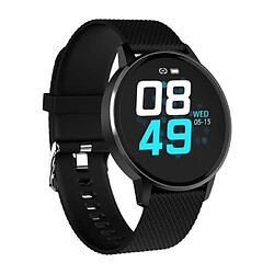 Chrono Montre Intelligente Activité en Verre Trempé Étanche Fitness Tracker Fréquence Cardiaque(Noir)