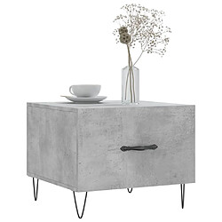 Avis Maison Chic Lot de 2 Tables basses,Table Console pour salon gris béton 50x50x40 cm bois d'ingénierie -MN45034