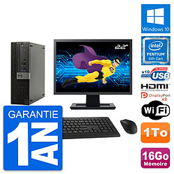 PC Dell 5040 SFF Ecran 22" Intel G4400 RAM 16Go Disque 1To HDMI Windows 10 Wifi - Occasion