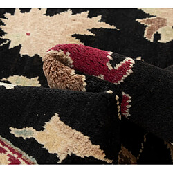 Avis Vidal Tapis de laine 226x156 noir Ziegler