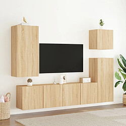 Acheter Maison Chic Meuble TV, Banc TV pour salon, Meuble de rangement mural chêne sonoma 40,5x30x90 cm bois d'ingénierie -GKD22007