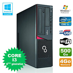 PC Fujitsu E720 E85+ SFF Core I3-4130 3.4GHz 4Go 500Go Graveur WIFI W7 - Occasion