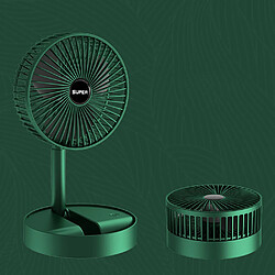 (vert) Ventilateur de Bureau Pliable Ventilateur de Chargement USB Portable