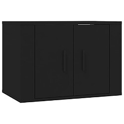 Avis Helloshop26 Ensemble de meubles armoire buffet TV télévision salon chambre séjour 5 pièces bois d'ingénierie noir 02_0024910