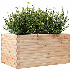 Avis vidaXL Jardinière 90x60x45,5 cm bois de pin massif