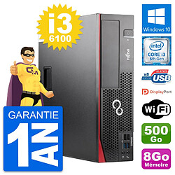 PC Fujitsu Esprimo D556 DT Intel i3-6100 RAM 8Go Disque 500Go Windows 10 Wifi - Occasion