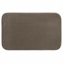 Tapis Salle de Bain Mémoire de Forme 50x80cm Taupe