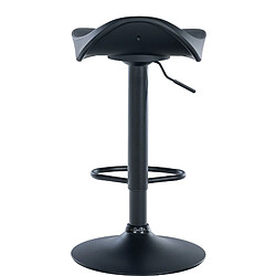 Avis Decoshop26 Tabouret de bar en synthétique noir et plastique avec repose-pieds design moderne TDB10578