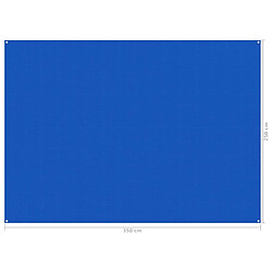 Acheter vidaXL Tapis de tente 250x350 cm Bleu