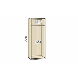 Acheter Inside 75 Armoire dressing d'angle chambre structure Elegant façade Blanco Laquée hauteur 220 cm