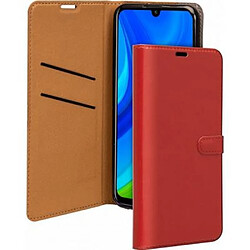 Folio Wallet Huawei P Smart 2021 Rouge avec languette de fermeture Bigben