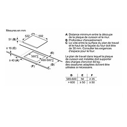 Avis Table de cuisson à induction 60cm 4 feux 7400w - EX612BEB1F - SIEMENS