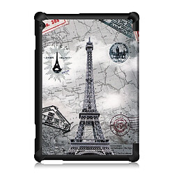 Avis Etui en PU support triple pour l'impression de patrons tour Eiffel pour votre Lenovo Tab M10 TB-X605F