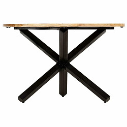 Maison Chic Table de salle à manger,Table à dîner Rond 120x76 cm Bois de manguier massif -GKD90652