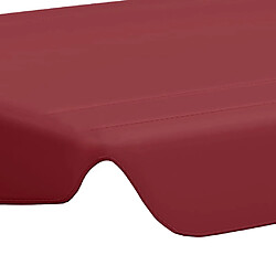 Acheter vidaXL Toit de rechange balançoire bordeaux 188/168x145/110 cm