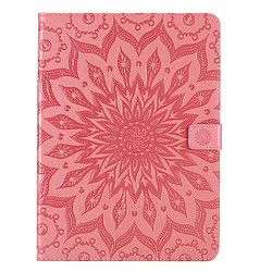 Etui en PU motif tournesol, fermoir magnétique rose pour votre iPad mini (2021)