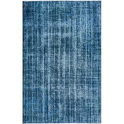 Vidal Tapis de laine 206x175 Bleu Ultra Vintage