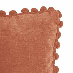 Coussin à Pompons Jao 40x40cm Terracotta