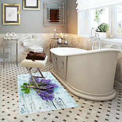 Alter Tapis de salle de bain, 100% Made in Italy, Tapis antitache avec impression numérique, Tapis antidérapant et lavable, Modèle Alana, 120x70 cm