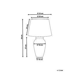 Avis Beliani Lampe à poser BELUSO Blanc