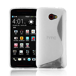 Cadorabo Coque HTC BUTTERFLY S Etui en Transparent