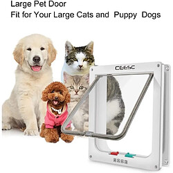 Avis Chatiere pour Chien Chatieres pour Chat Facile à Installer Verrouillable Porte pour Animaux de Compagnie (S,19.7*19*2cm)